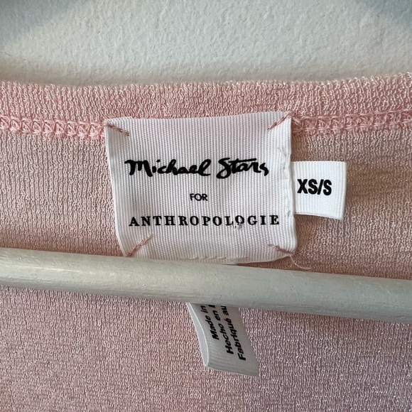Anthropologie Long Sleeve Pink Knit Tee - Picture 6 of 10